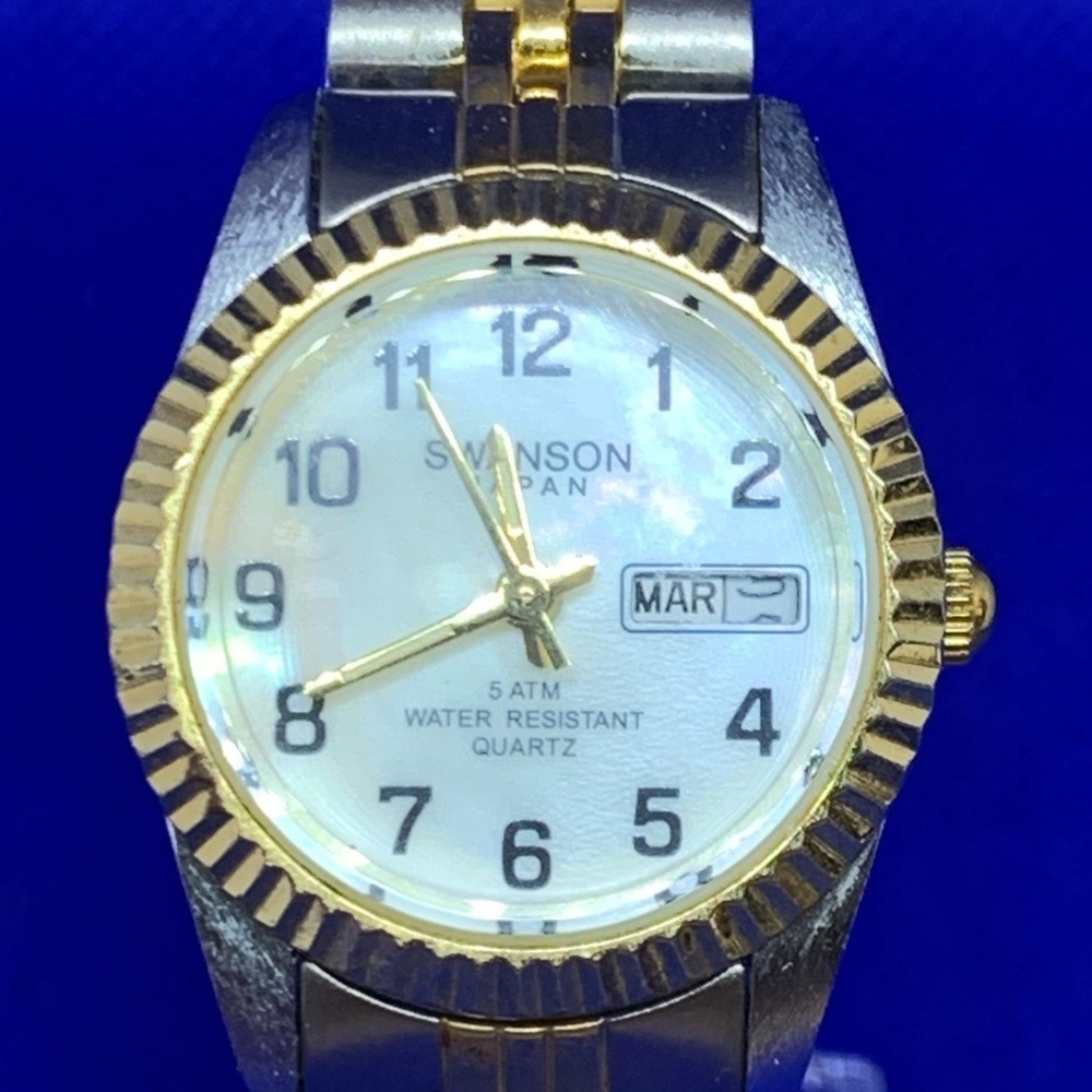 Swanson ladies watch with day date function